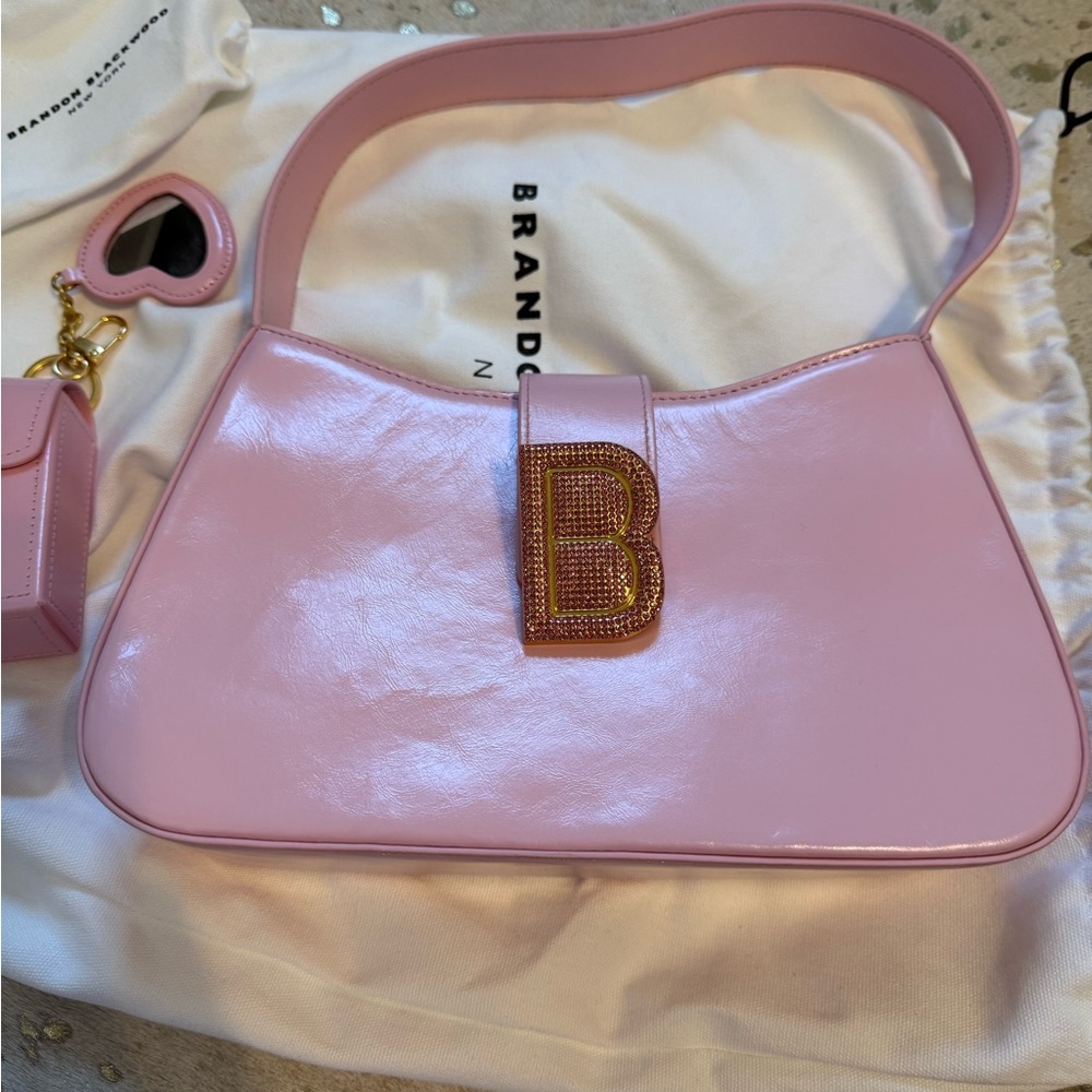 Brandon Blackwood Daphne Bag Pink Oiled leather